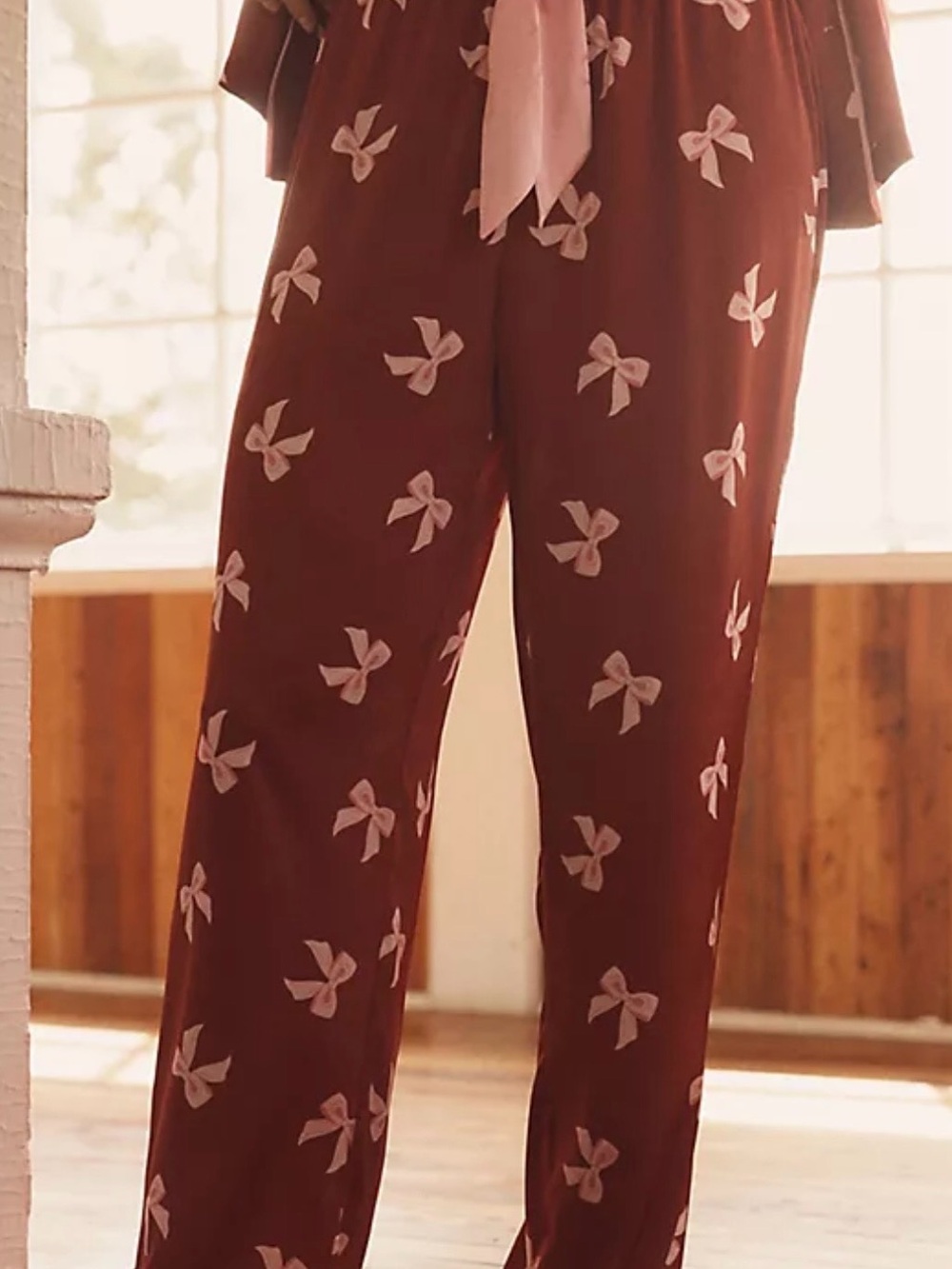 Beach Riot Rust Satin Pajama Set - Picture 4 of 4
